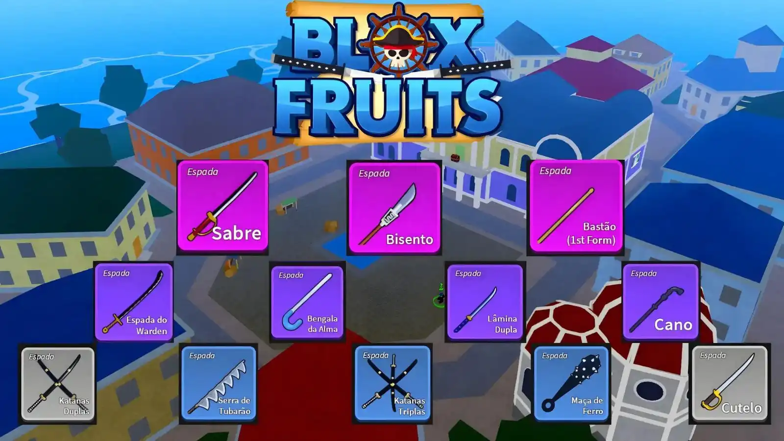 Todas as Espadas do Blox Fruits: Espadas, Raridade e Localização