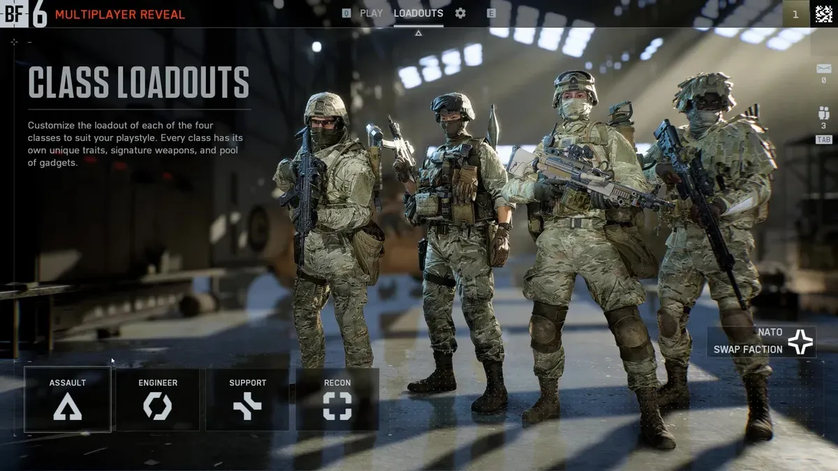 Todas as Classes Disponíveis no Battlefield 6: Armas, Dispositivos e Recursos